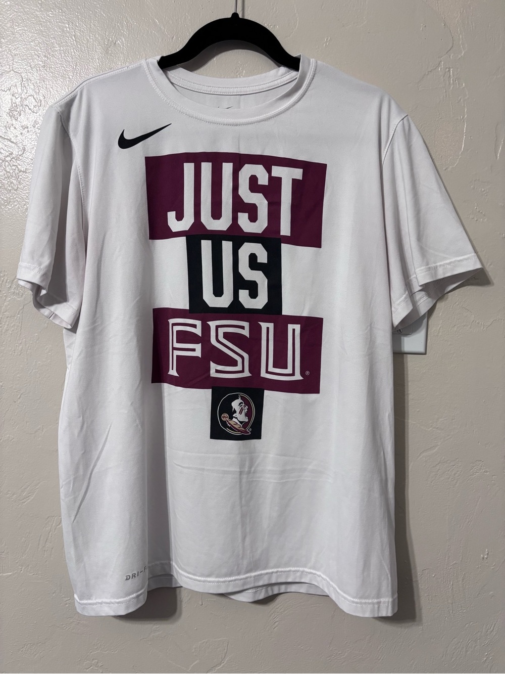 Nike White Men's FSU 'Just Us' Graphic Tee